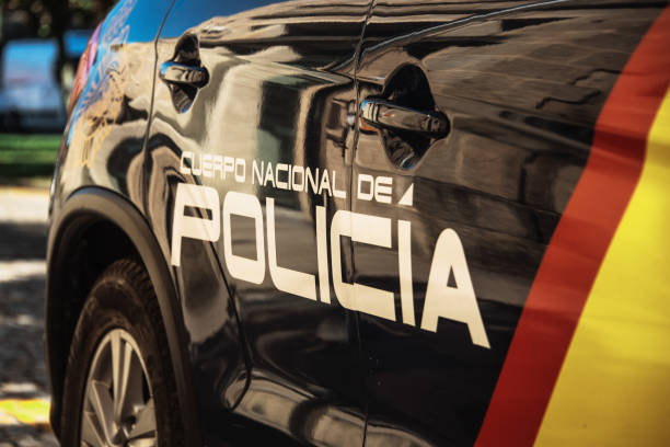 istock Spanish police car 1176662390