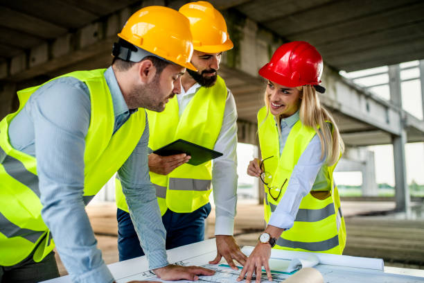 istock Group of engineering team had meeting at working site 1176665676