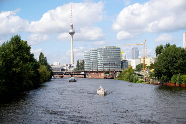 istock Spree river and Berlin Radio Tower 1176669638