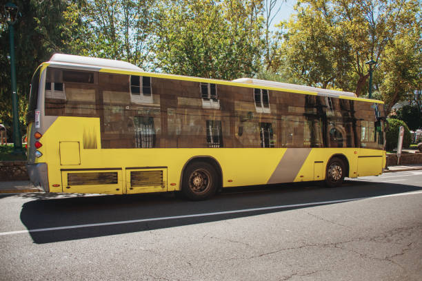 istock Yellow city bus 1176669866