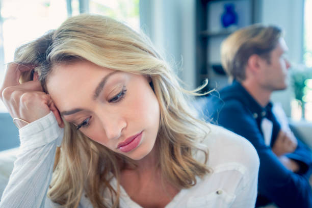 istock Couple fighting sitting on the sofa. 1176670834