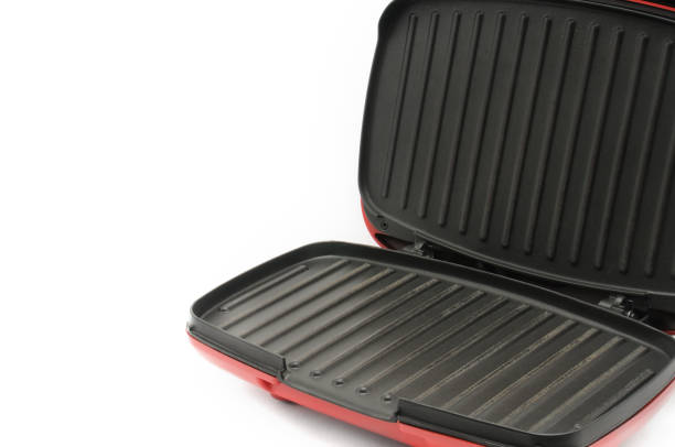 istock Electric grill for home use on a white background 1176673580