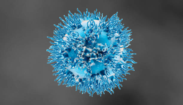 istock 3d illustration T-Cells Cancer Cells 1176673927