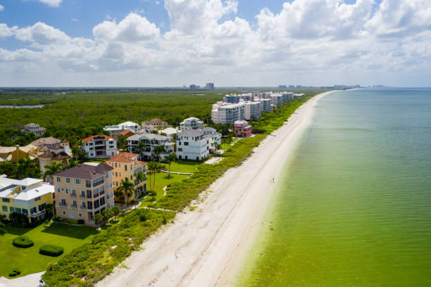 istock Aerial drone photo Naples Barefoot Beach FL 1176676167