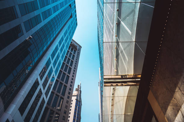 istock Modern office building close up in Hong Kong 1176678170