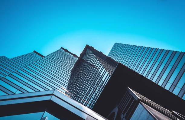 istock Modern office building close up in Hong Kong 1176678172
