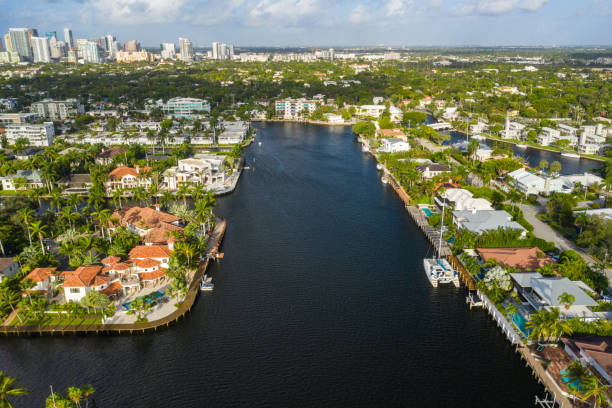 istock Aerial photo Las Olas Isles waterfront luxury homes 1176679042
