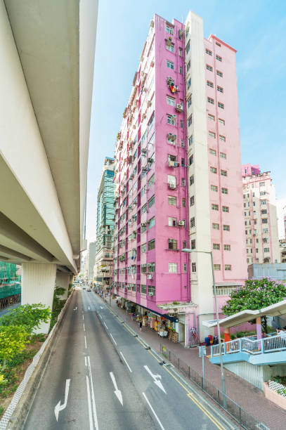istock Colorful residential building 1176680062