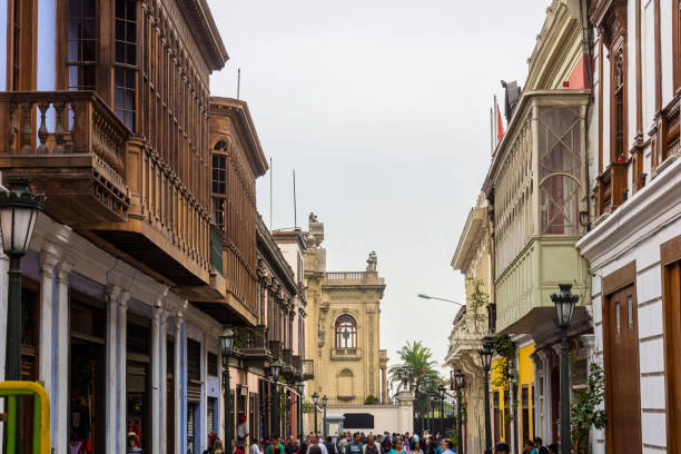 istock Historic architecture in downtown Lima, Peru. South America 1176680796