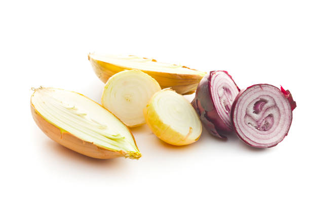 istock The golden shallot onion. Halved fresh bulbs 1176693876