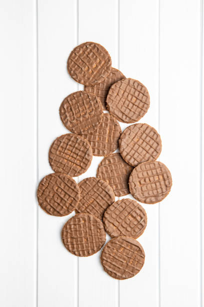 istock Sweet chocolate biscuits. Chocolate cookies. 1176694687
