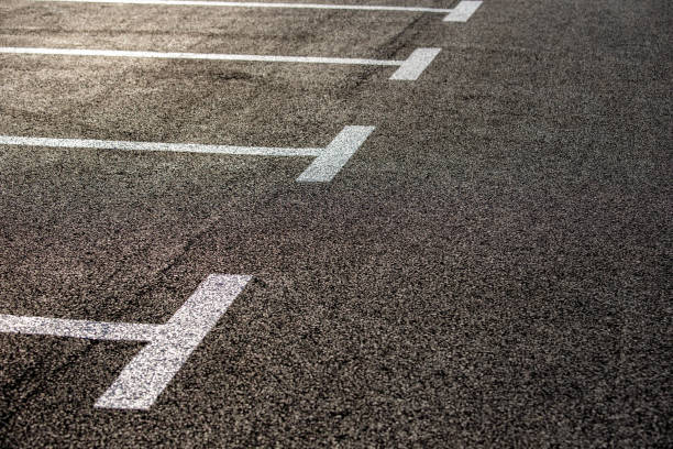 istock Empty parking space in an outdoor car park 1176699929