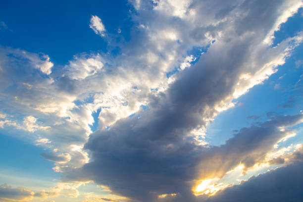 istock blue sky with clouds. place to insert text. natural background 1176705348