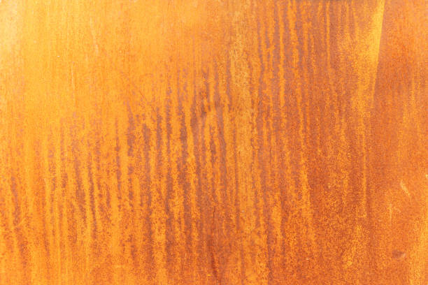 istock Orange Metal rusty background, Metal grunge texture 1176705565