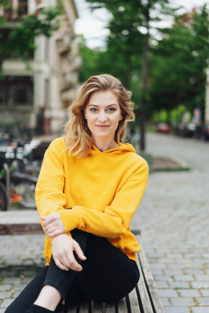 istock Friendly attractive relaxed young woman 1176710196