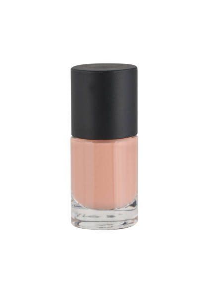 frasco nu do lustrador de prego - nail polish isolated cosmetics bottle - fotografias e filmes do acervo