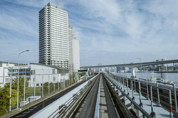 istock Cityscape from monorail sky train in Tokyo 1176713440