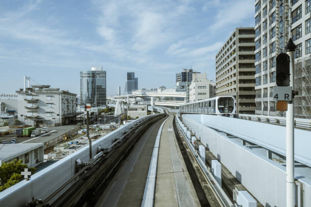 istock Cityscape from monorail sky train in Tokyo 1176713474