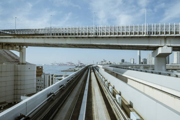istock Cityscape from monorail sky train in Tokyo 1176713522