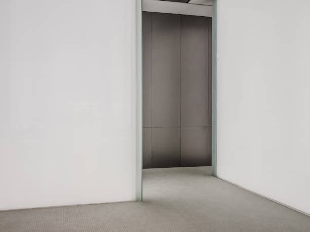 istock Perspective view of Empty Space with LED Light Lamps and Lights Shade on Wall for Gallery Interior 1176713557