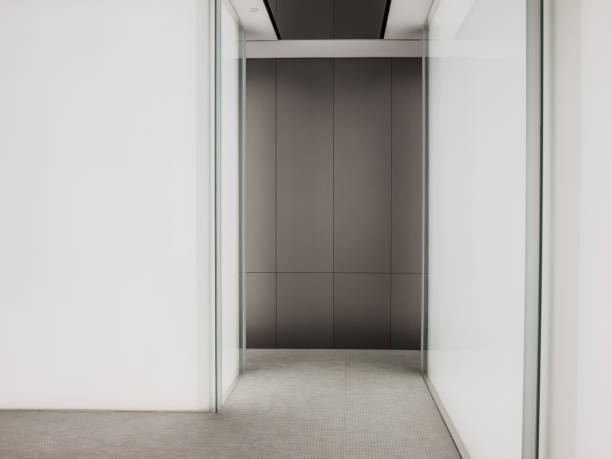 istock Perspective view of Empty Space with LED Light Lamps and Lights Shade on Wall for Gallery Interior 1176713591