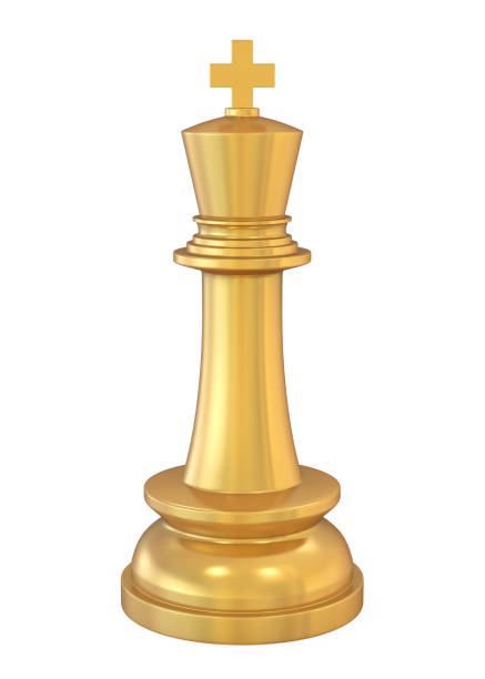 istock Golden King Chess Piece Isolated 1176716143