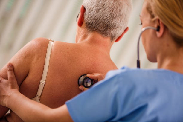 istock Senior patient getting her heart beat checked by a nurse 1176717252