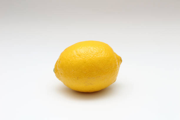 istock Fresh, ripe, isolated, juicy single lemon on a white background. Studio macro shoot 1176717480