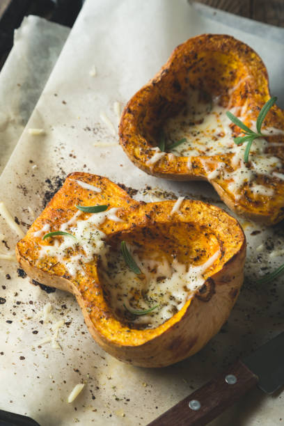 istock Baked pumpkin with spices and grated cheese 1176719518