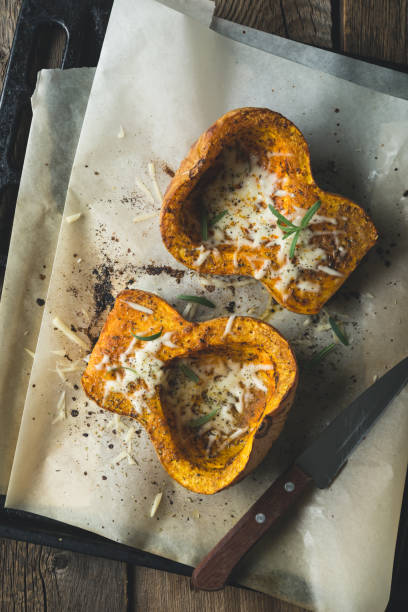 istock Baked pumpkin with spices and grated cheese 1176719692