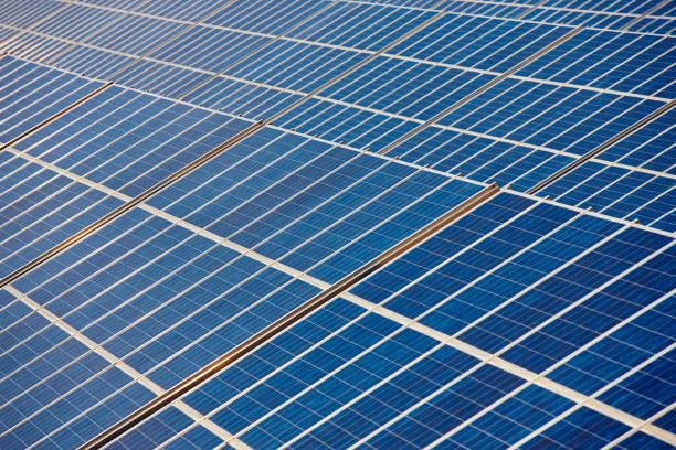 istock Solar panel plant. Sustainable renewable power energy. 1176719991