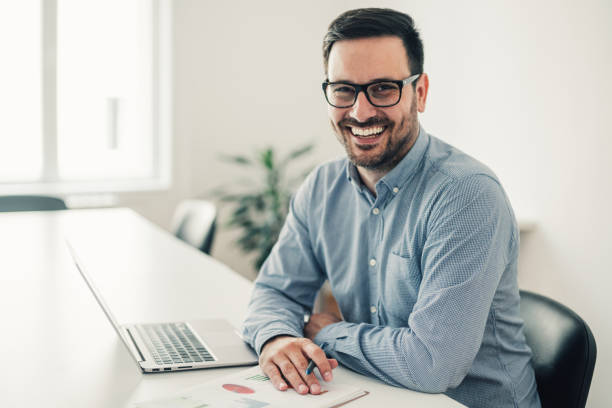 istock Young businessman in the office 1176720859