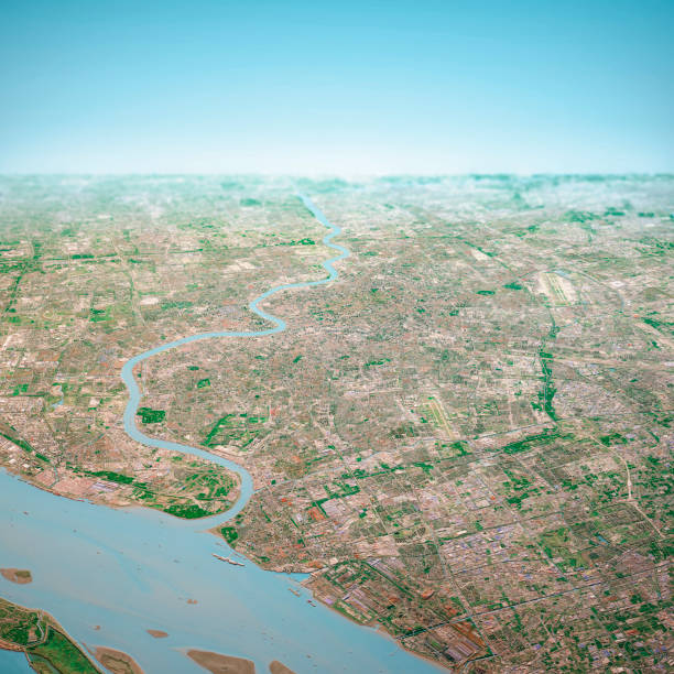 istock Shanghai City 3D Render Aerial Horizon View From North Oct 2018 1176721237