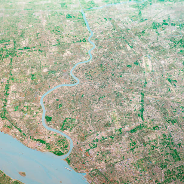 istock Shanghai City 3D Render Aerial Landscape View From North Oct 2018 1176721276