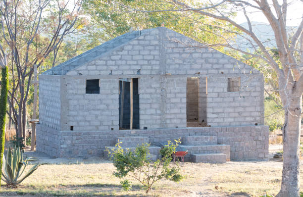istock Building a new house for tourism - Madagascar 1176724385
