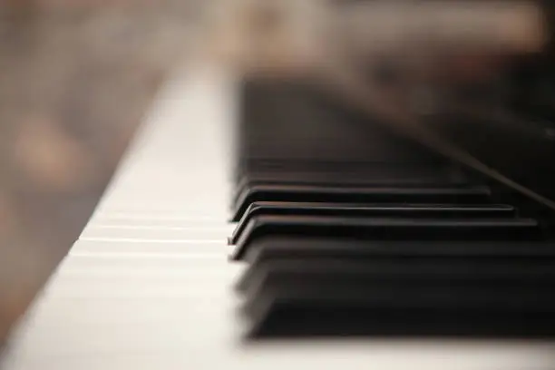 Photo of The keyboard of the piano