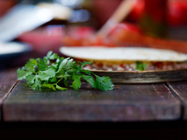 Preparing quesadilla