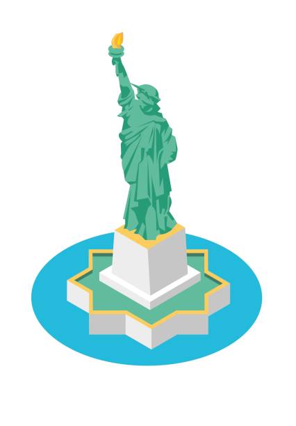 istock Isometric Statue of Liberty New York City 1176732633