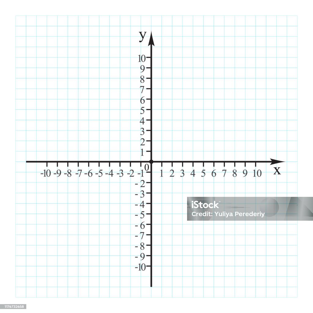 Cartesian Coordinate System In The Plane From 0 To 10 Vector Stock  Illustration - Download Image Now - iStock