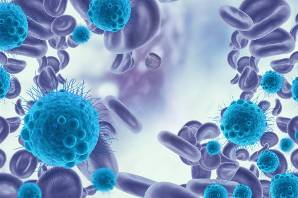 istock Virus infected blood cells 1176735675