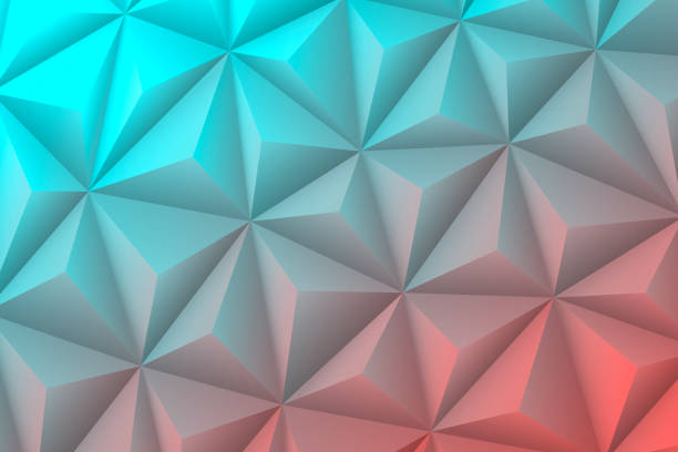 Abstract Geometric Texture Low Poly Background Polygonal Mosaic Blue  Gradient Stock Illustration - Download Image Now - iStock