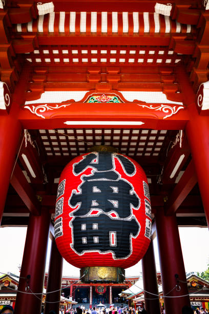 Tokyo Senso-ji temple - Akasuka Japan Tokyo, Japan - August 8, 2019: Oldest temple in Tokyo and it is one of the most significant Buddhist temples located in Asakusa area. sensoji stock pictures, royalty-free photos & images