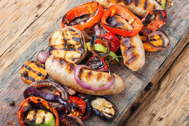 istock Delicious sausages and vegetables 1176737895