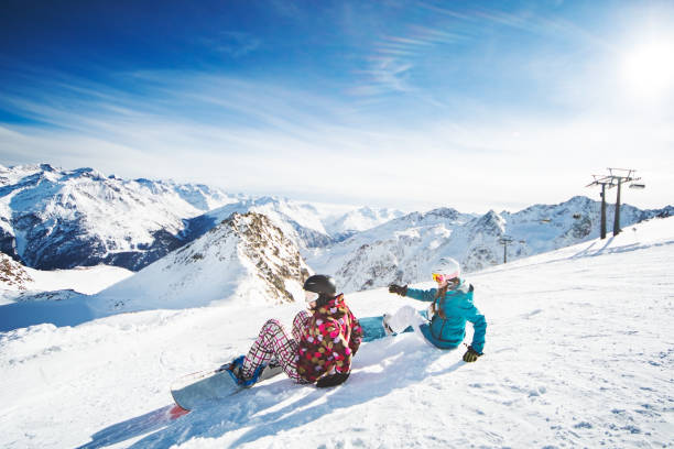 Snowboard in Austria - foto stock