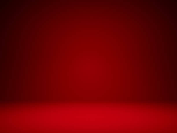 istock 3D Illustration. Plain festive red christmas background 1176739558