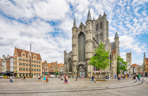 Korenmarkt is a city square in the historic center of Ghent, Belgium.