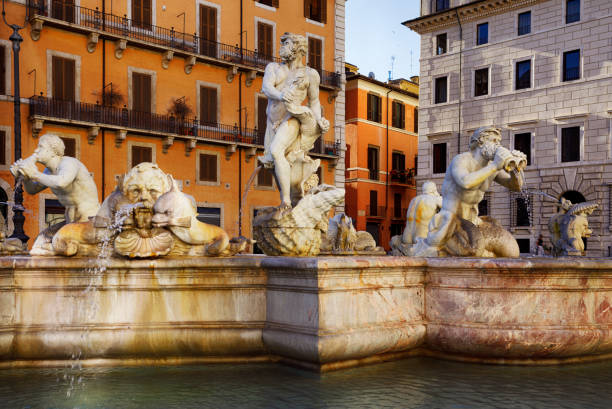 Fontana del Moro, Piazza Navona, Rome, Italy