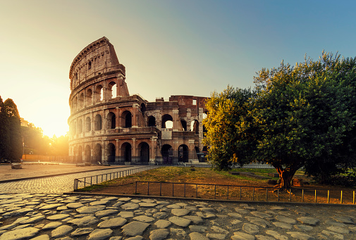 The Colosseum is an oval amphitheatre in the centre of the city of Rome, Italy.