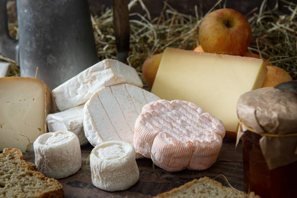 istock different delicious French cheeses on the straw 1176743201