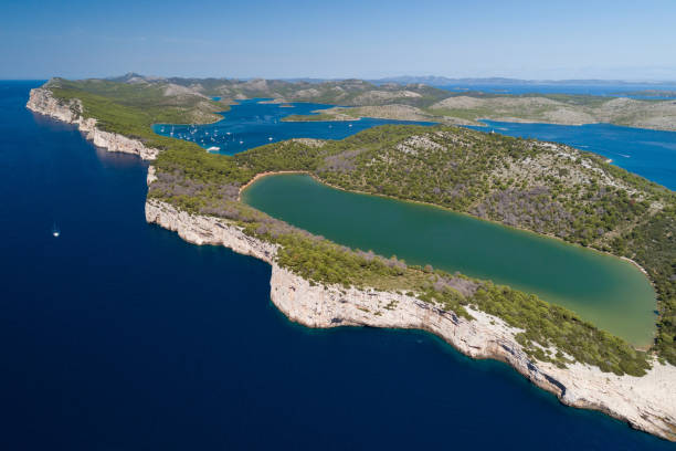 istock Cliffs in National park Telascica, Croatia 1176743986